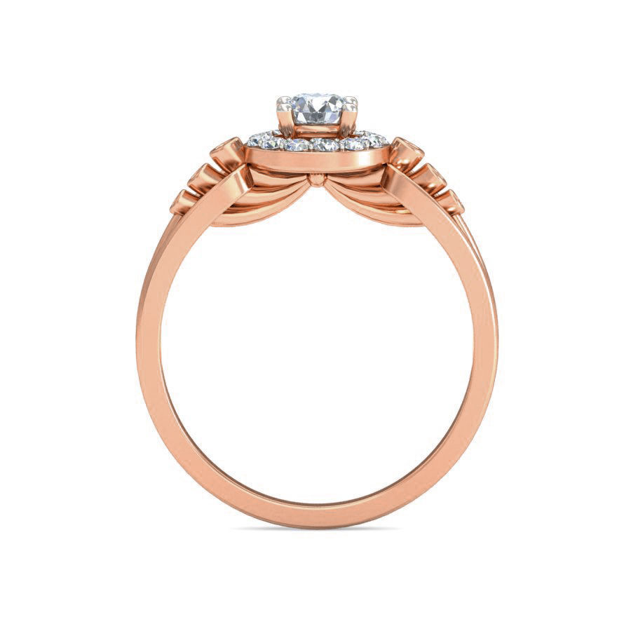 Women Solitaire Ring 3dm stl 3mf glb mtl obj render details 3D print model_5