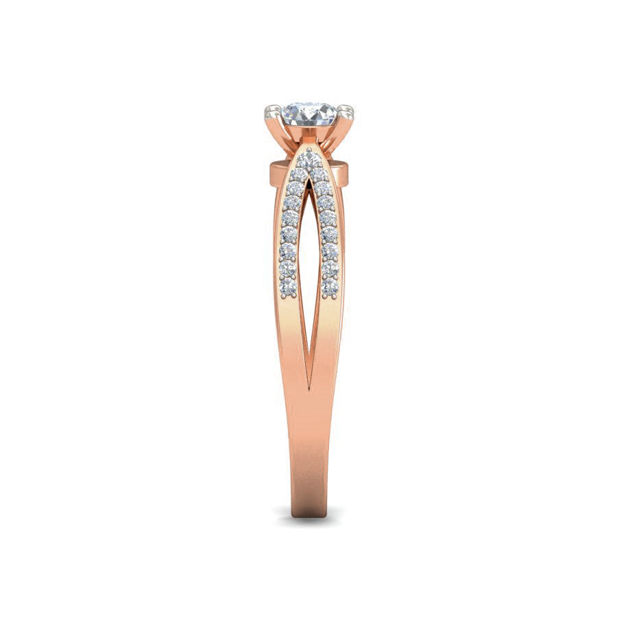 Women Solitaire Ring 3dm stl 3mf glb mtl obj render details 3D print model_8