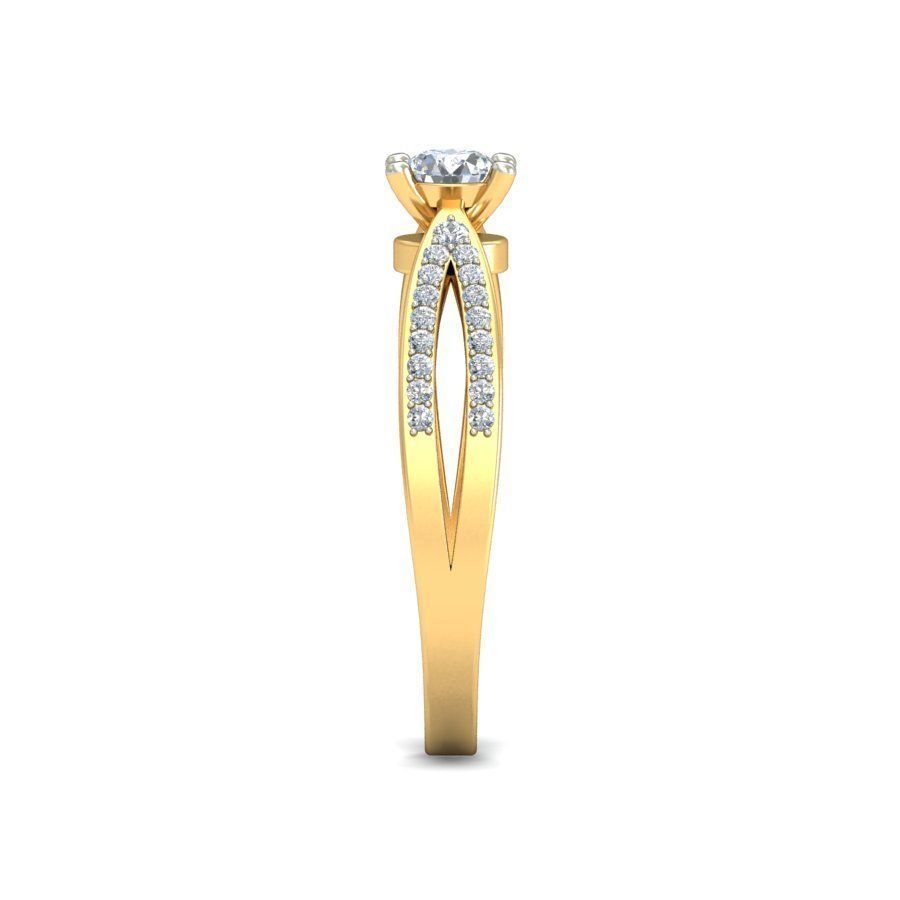 Women Solitaire Ring 3dm stl 3mf glb mtl obj render details 3D print model_6