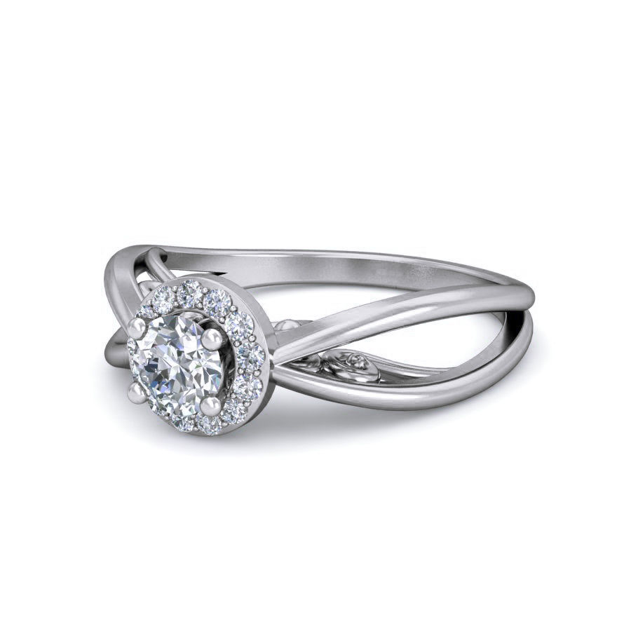 Women Solitaire Ring 3dm stl 3mf glb mtl obj render details 3D print model_14