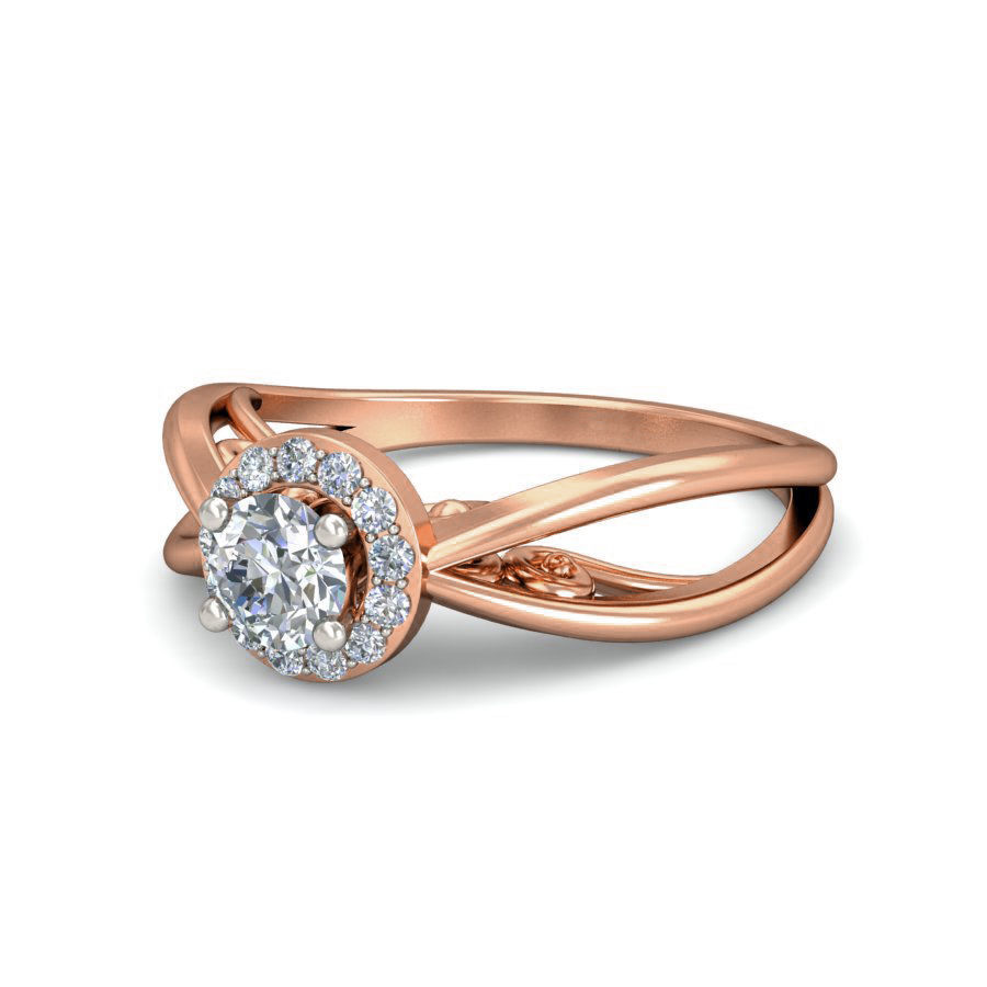 Women Solitaire Ring 3dm stl 3mf glb mtl obj render details 3D print model_13