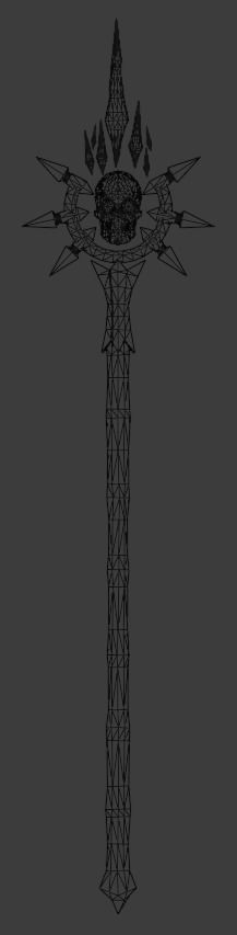 Necromancer Staves Collection Low-poly 3D model_23