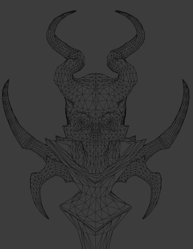 Necromancer Staves Collection Low-poly 3D model_24