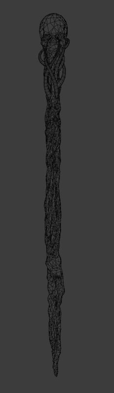 Necromancer Staves Collection Low-poly 3D model_27