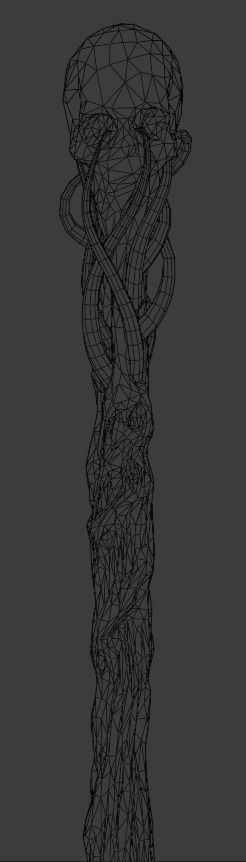 Necromancer Staves Collection Low-poly 3D model_29