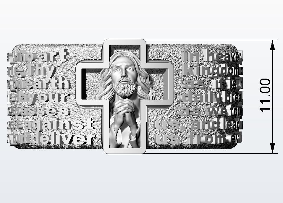 Prayer to Our Father 3D print model_11
