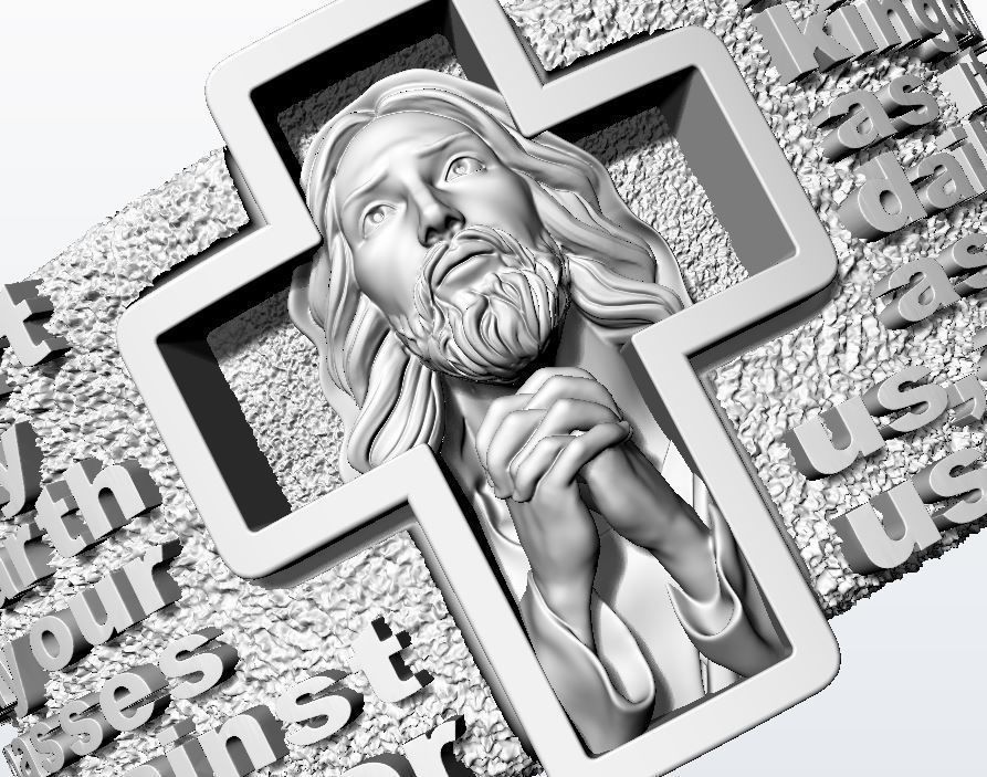 Prayer to Our Father 3D print model_14
