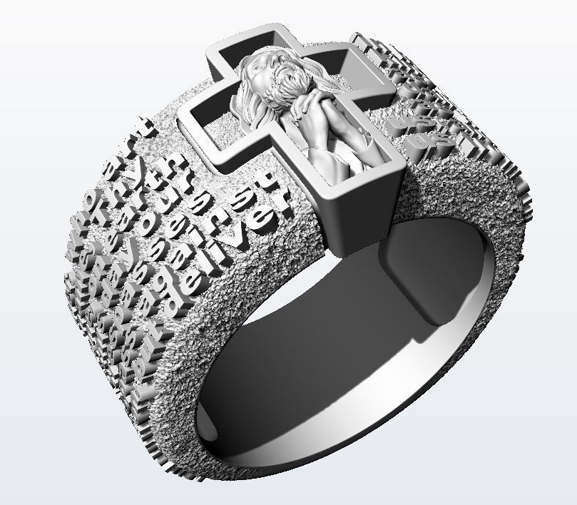 Prayer to Our Father 3D print model_10