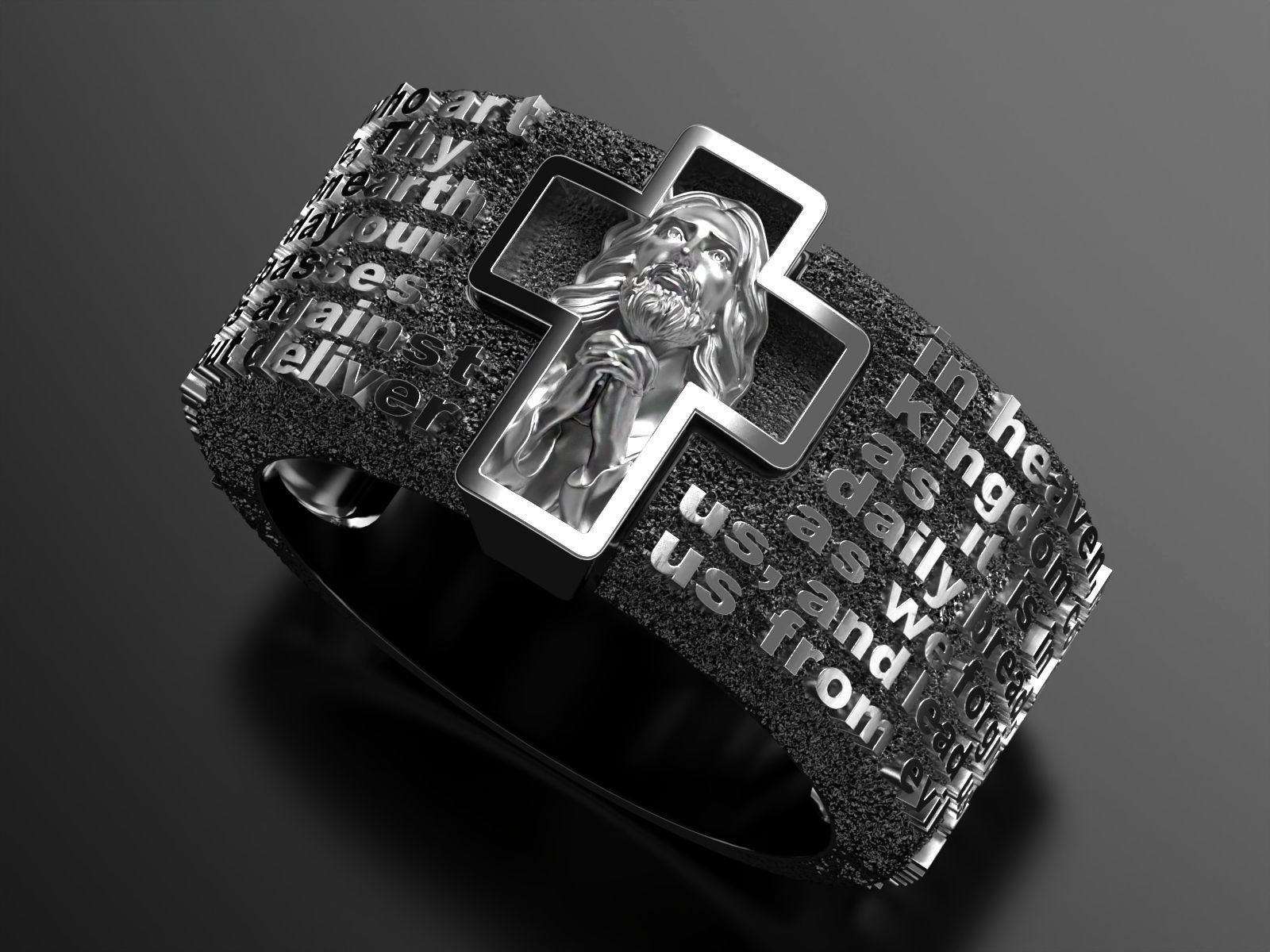 Prayer to Our Father 3D print model_5