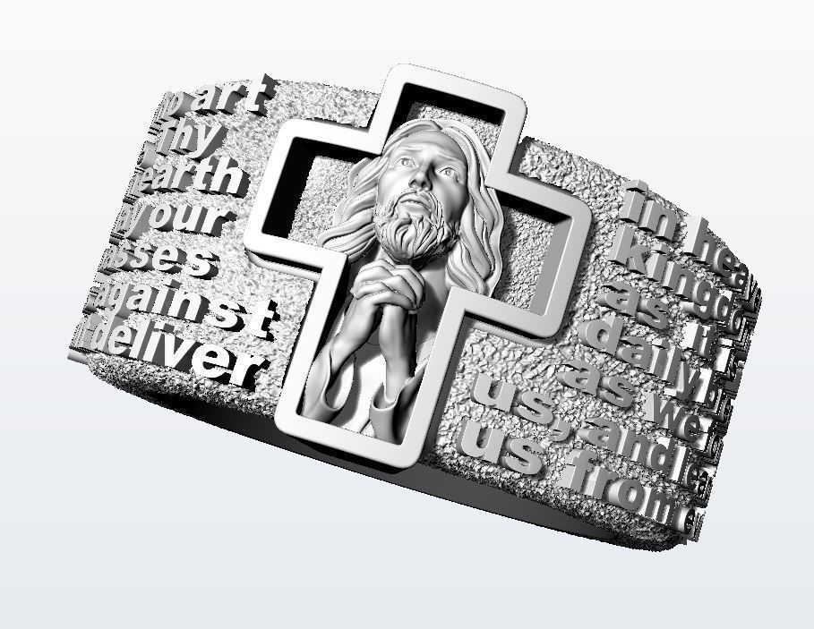 Prayer to Our Father 3D print model_9