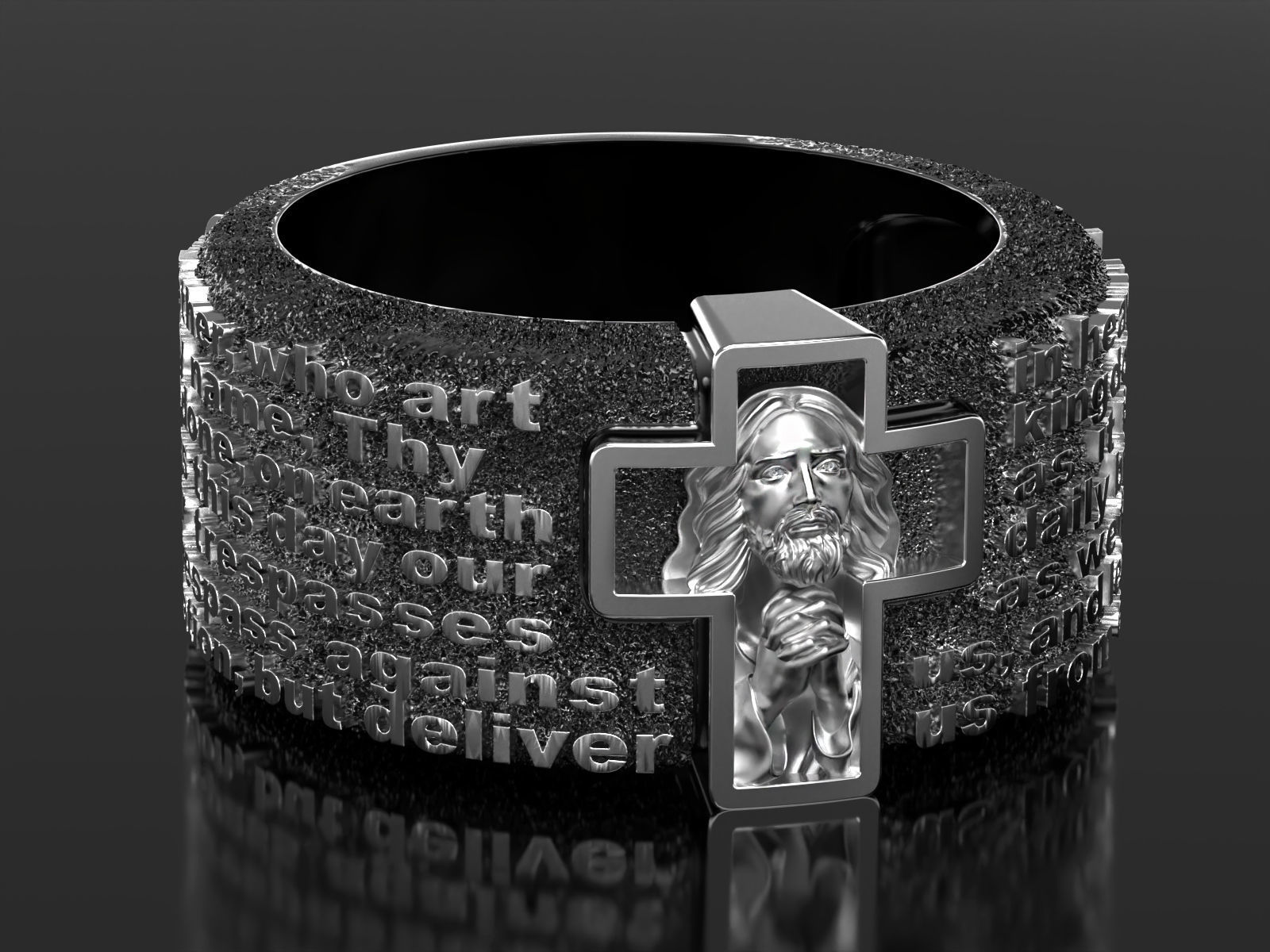 Prayer to Our Father 3D print model_2