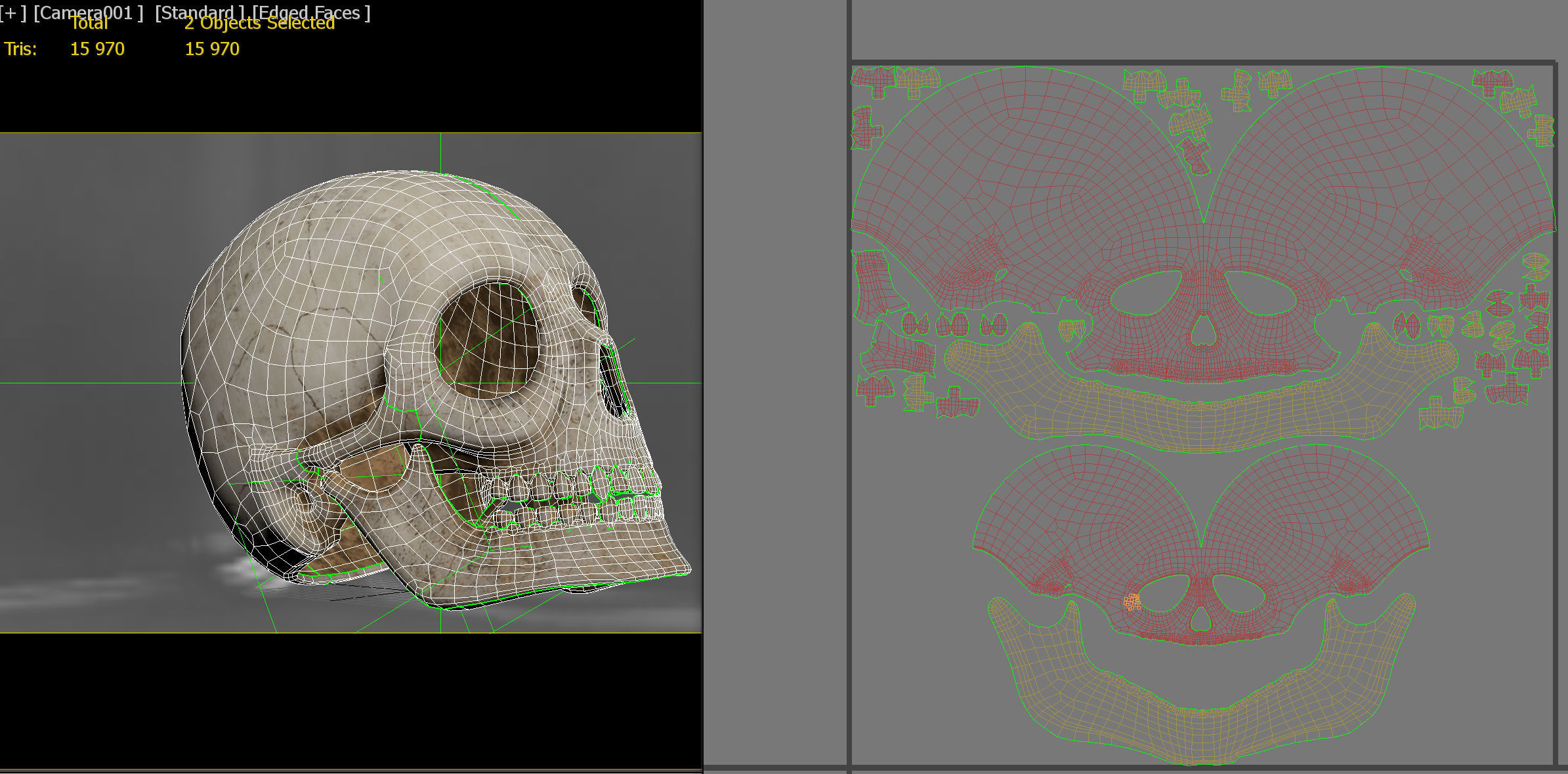 Human Skull PBR Low-poly 3D model_15