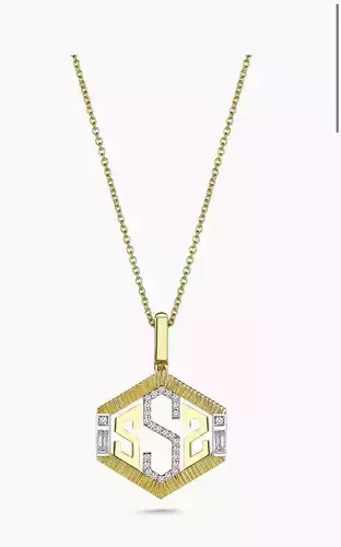 Initial Letter Necklace SSS