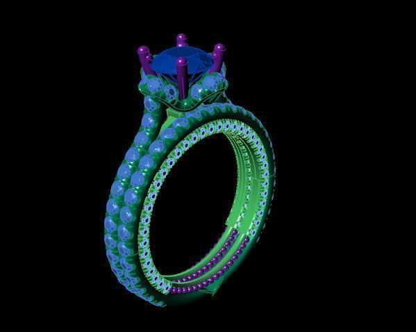 Rings 3D print model_2