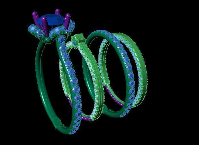 Rings 3D print model_8