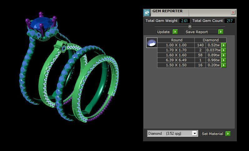 Rings 3D print model_9