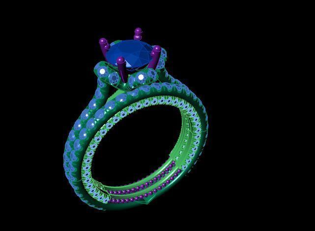 Rings 3D print model_6