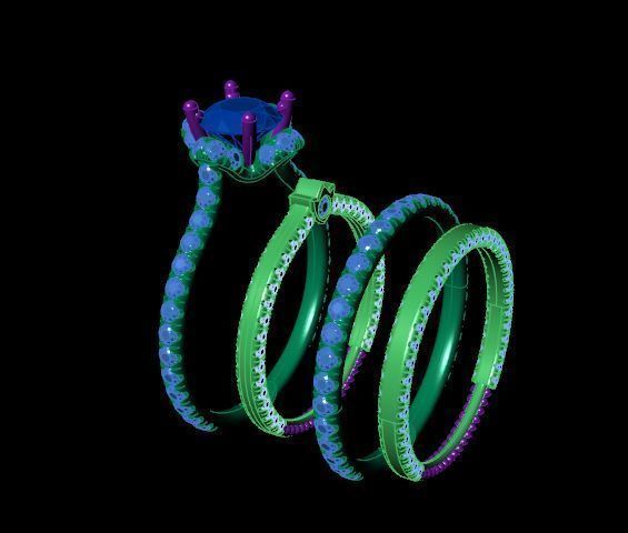 Rings 3D print model_4