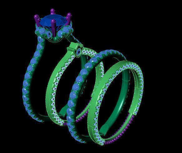 Rings 3D print model_7