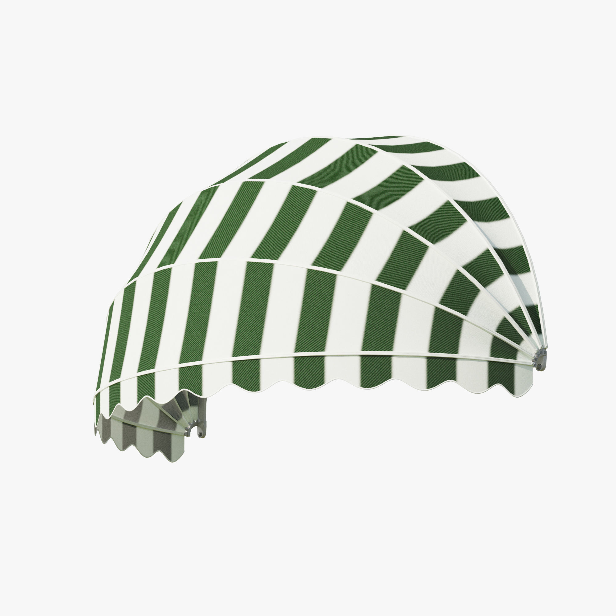 Awning half round window 3D model_7