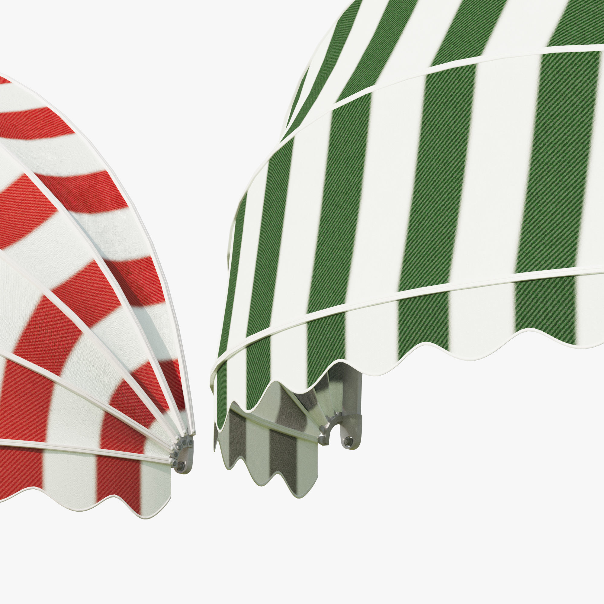 Awning half round window 3D model_3