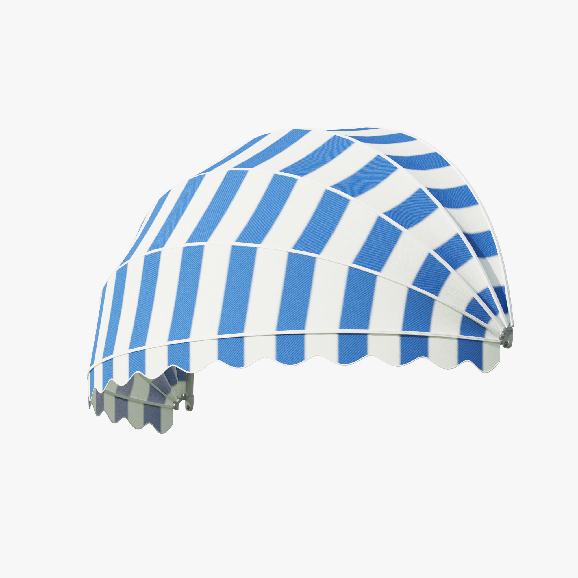 Awning half round window 3D model_4