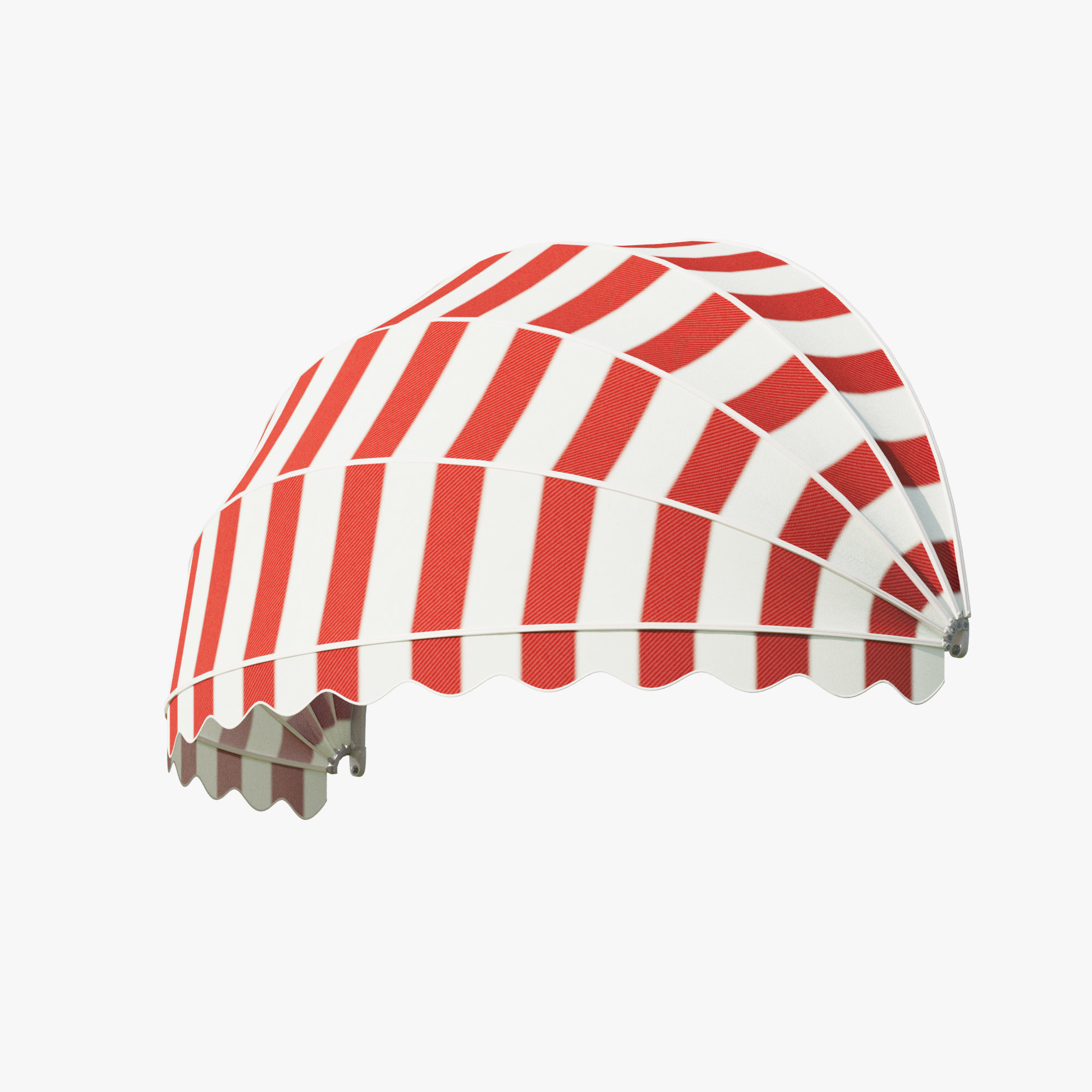 Awning half round window 3D model_6