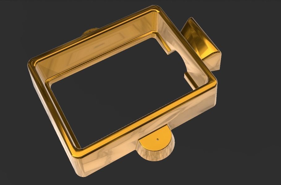 Jewellery sand casting flask 3D print model_1