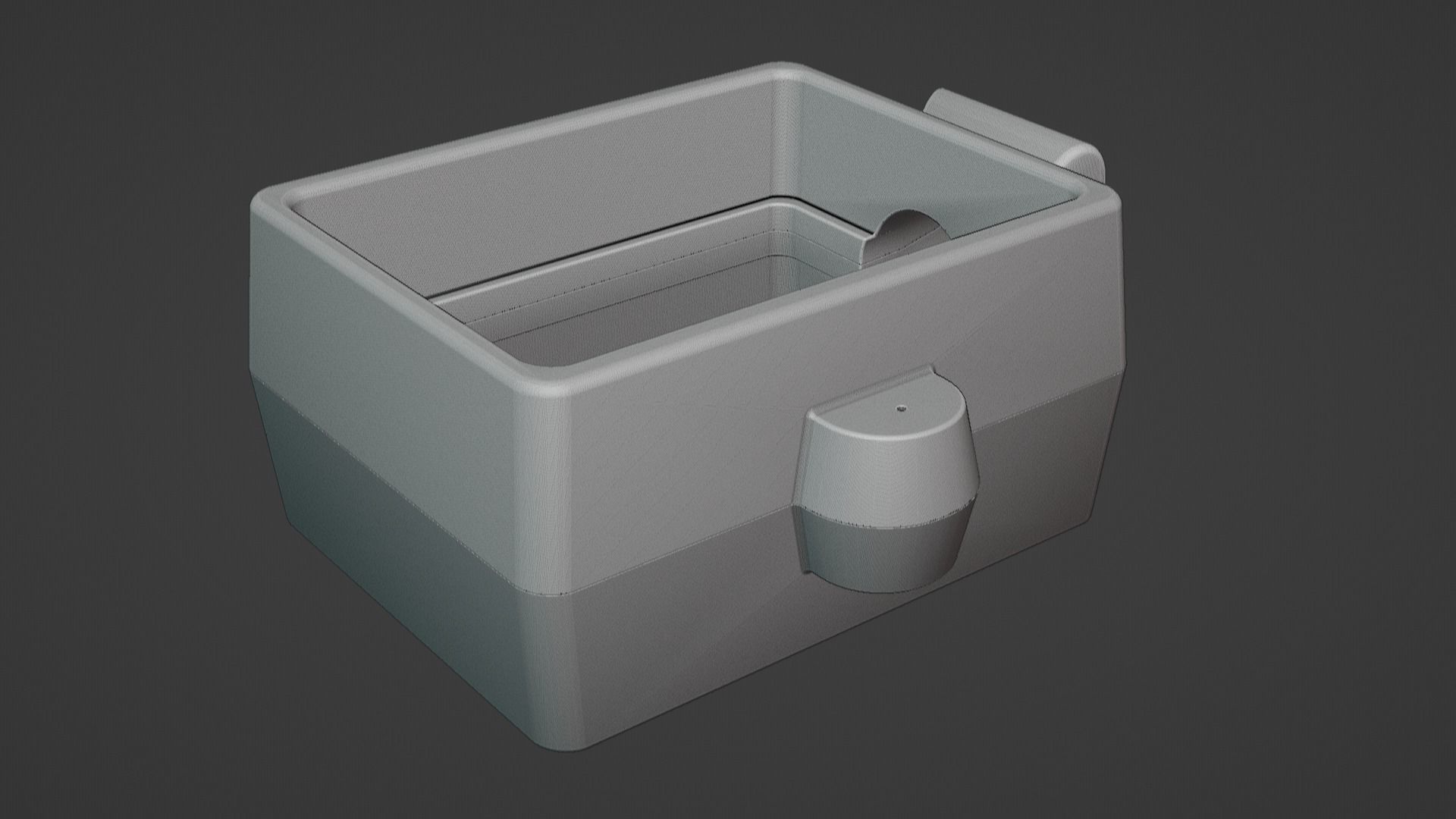 Jewellery sand casting flask 3D print model_8