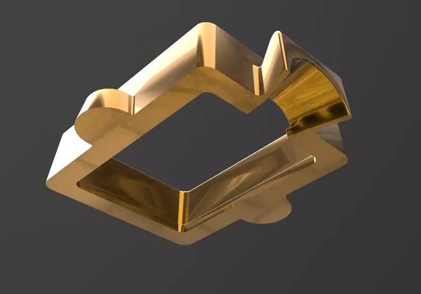 Jewellery sand casting flask 3D print model_0