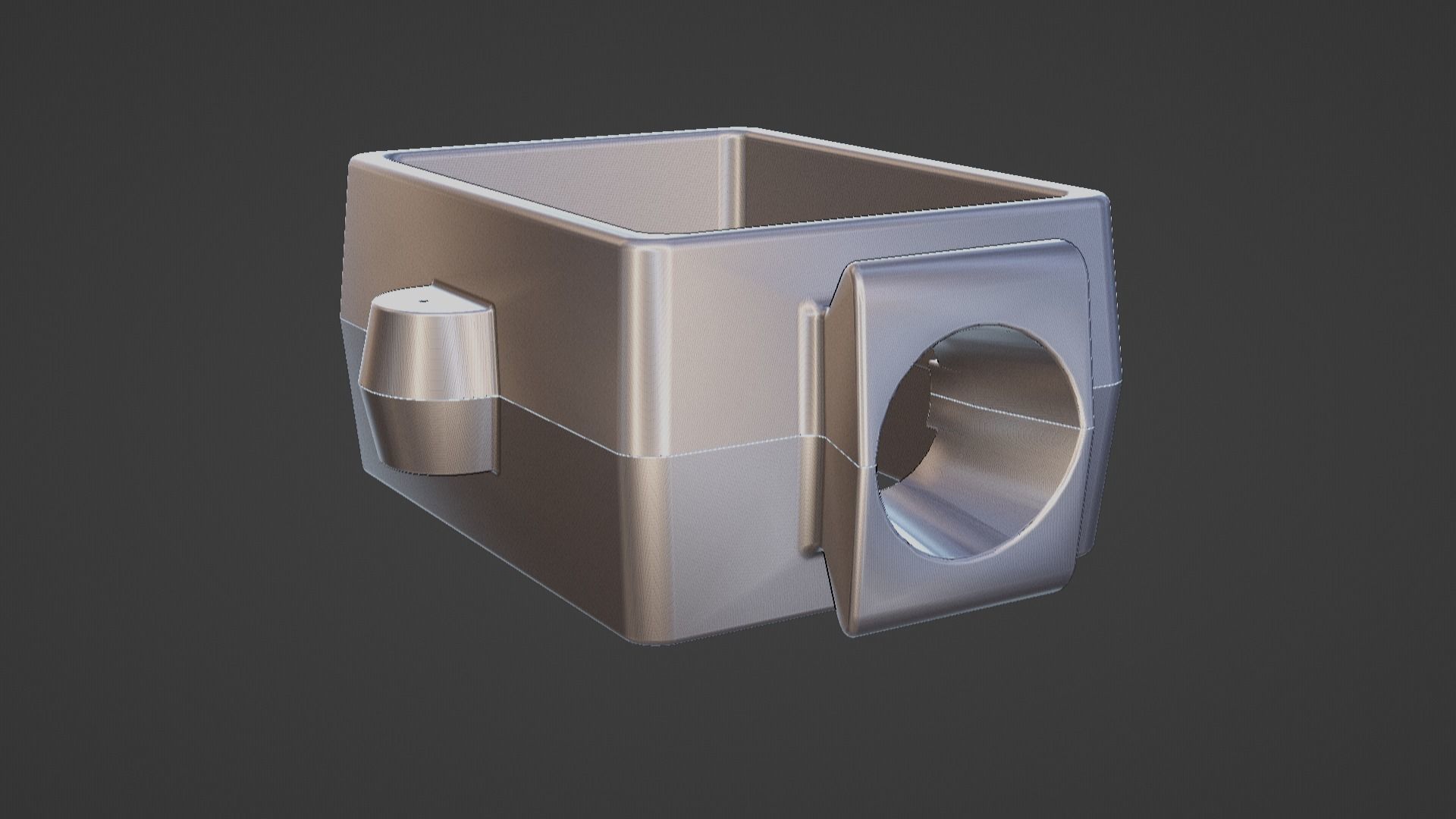 Jewellery sand casting flask 3D print model_9