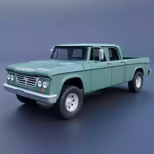 Dodge W200 Power Wagon Crew Cab 1962 3D print model