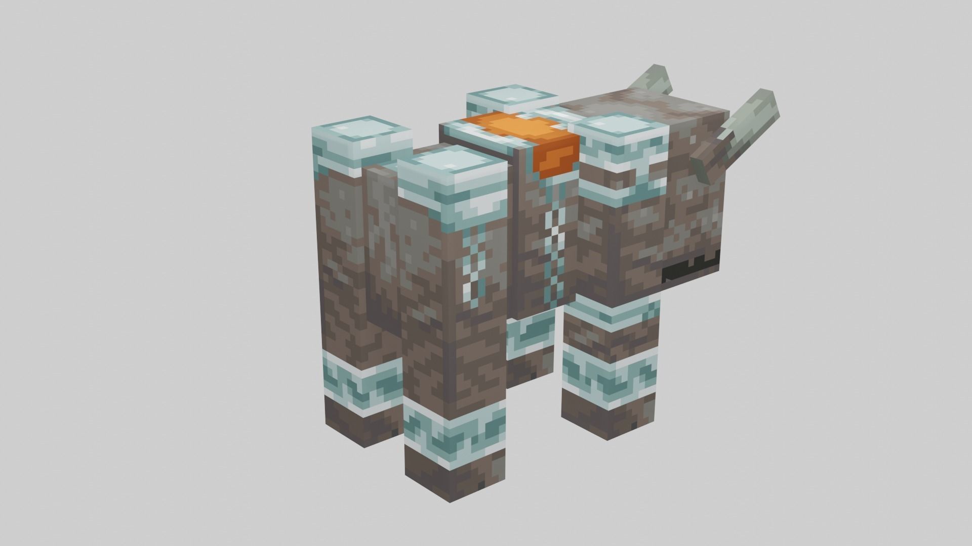 Minecraft Ravager Low-poly 3D model_14