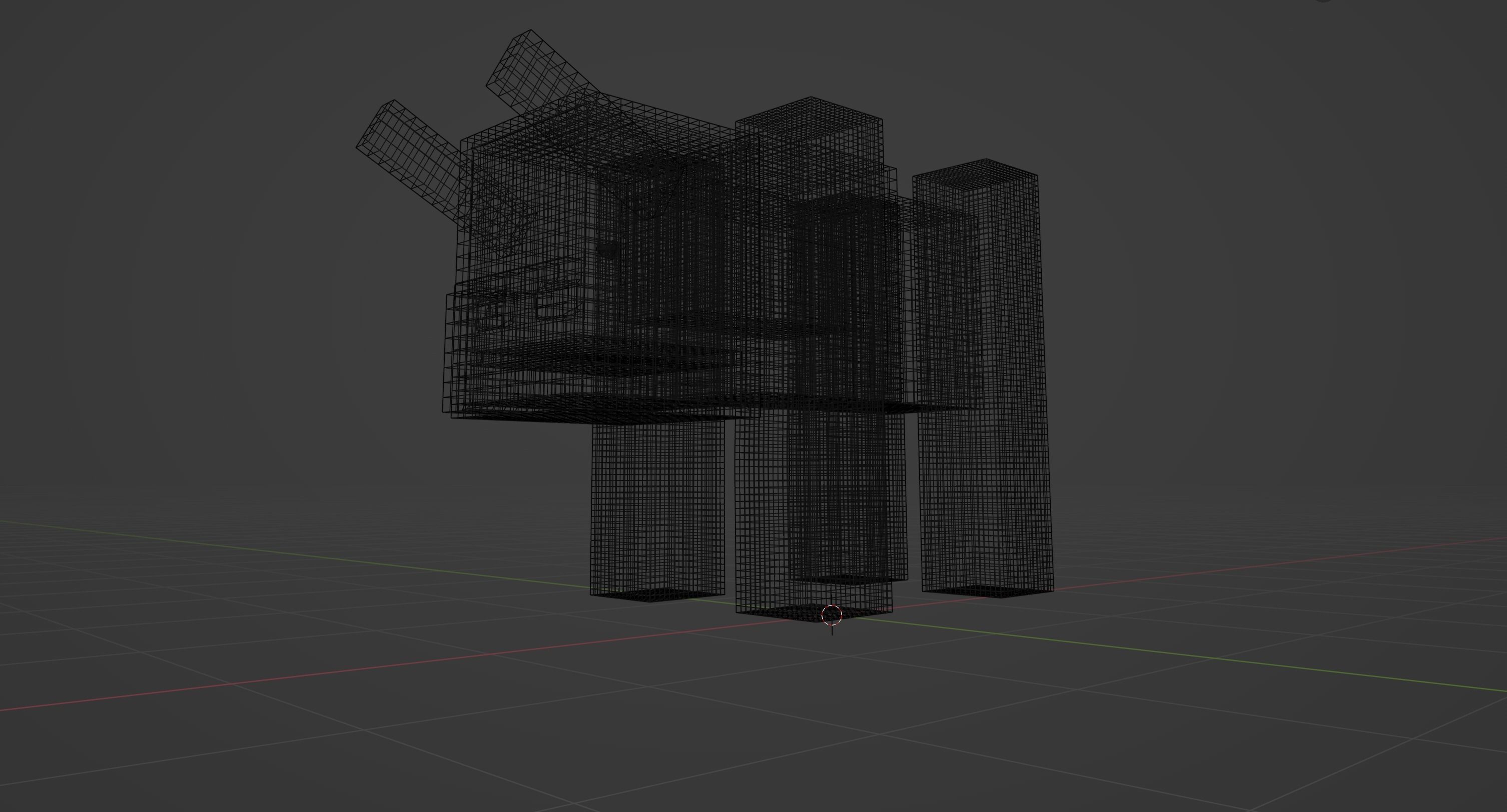 Minecraft Ravager Low-poly 3D model_8