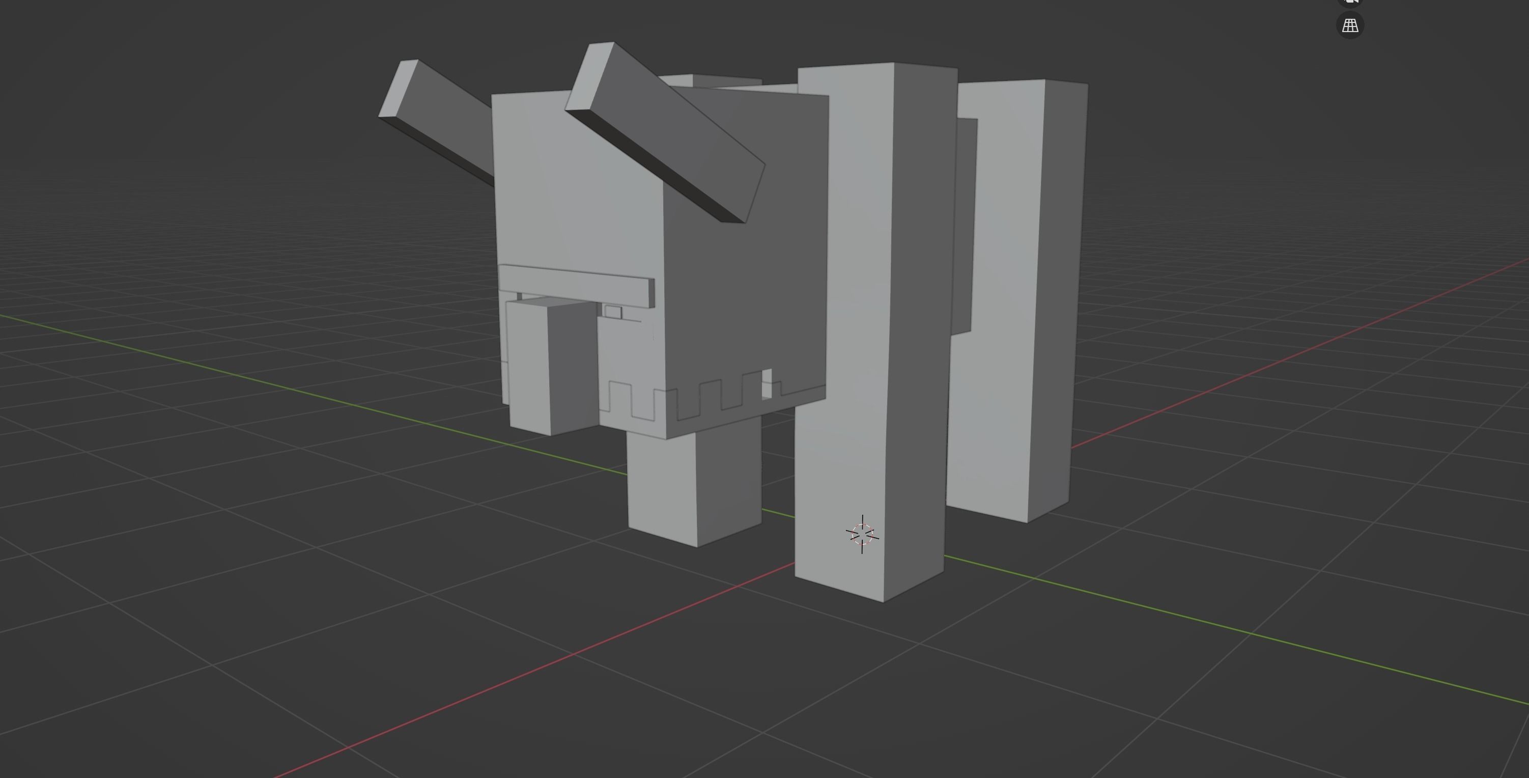 Minecraft Ravager Low-poly 3D model_1