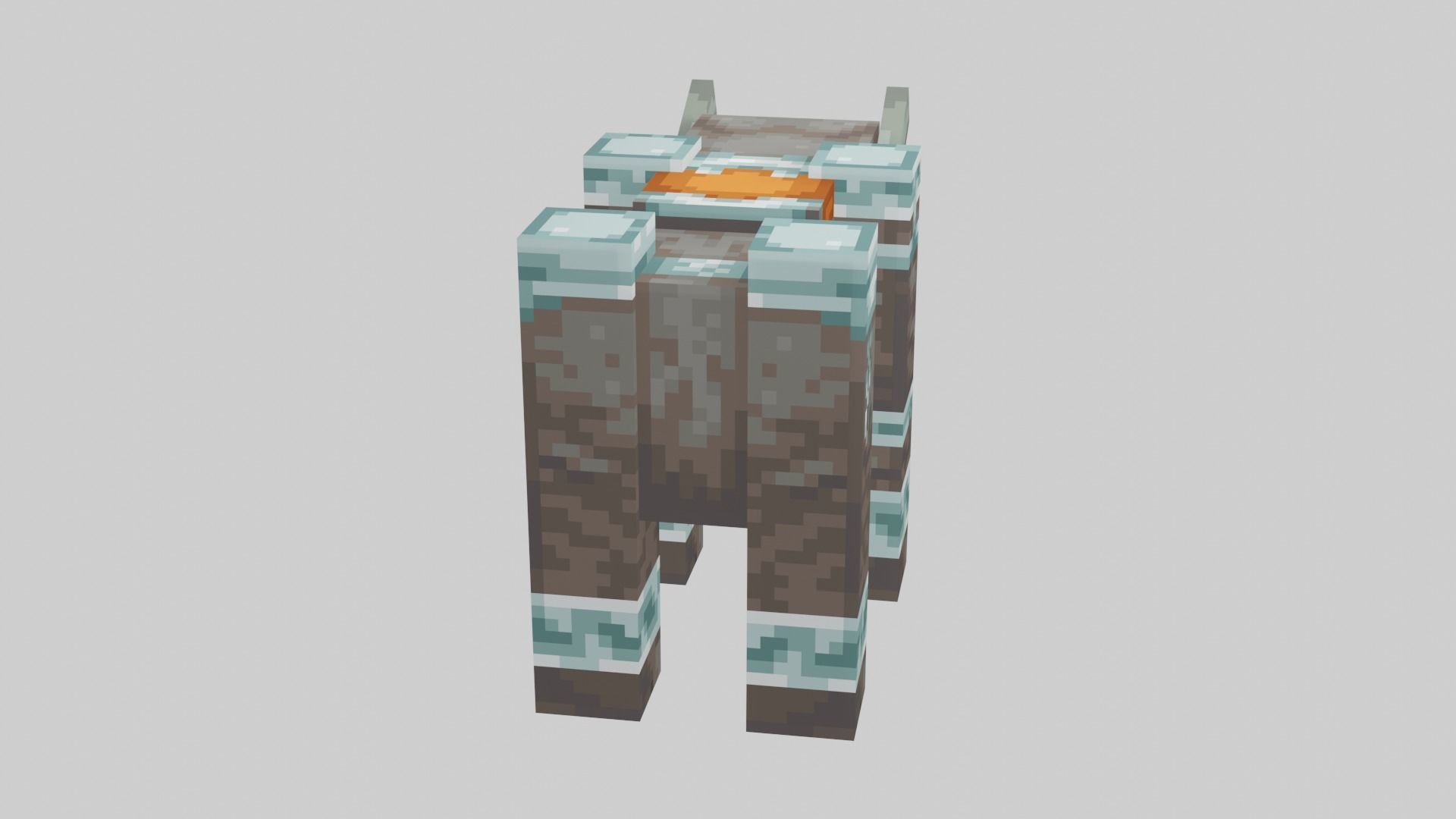 Minecraft Ravager Low-poly 3D model_41