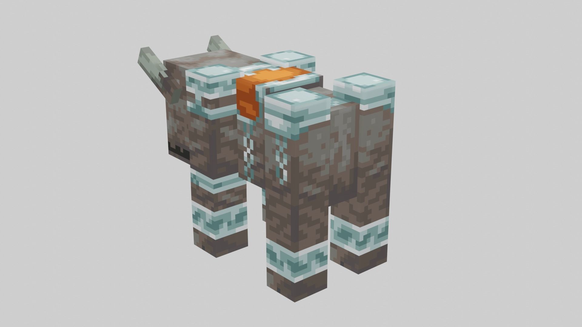 Minecraft Ravager Low-poly 3D model_36