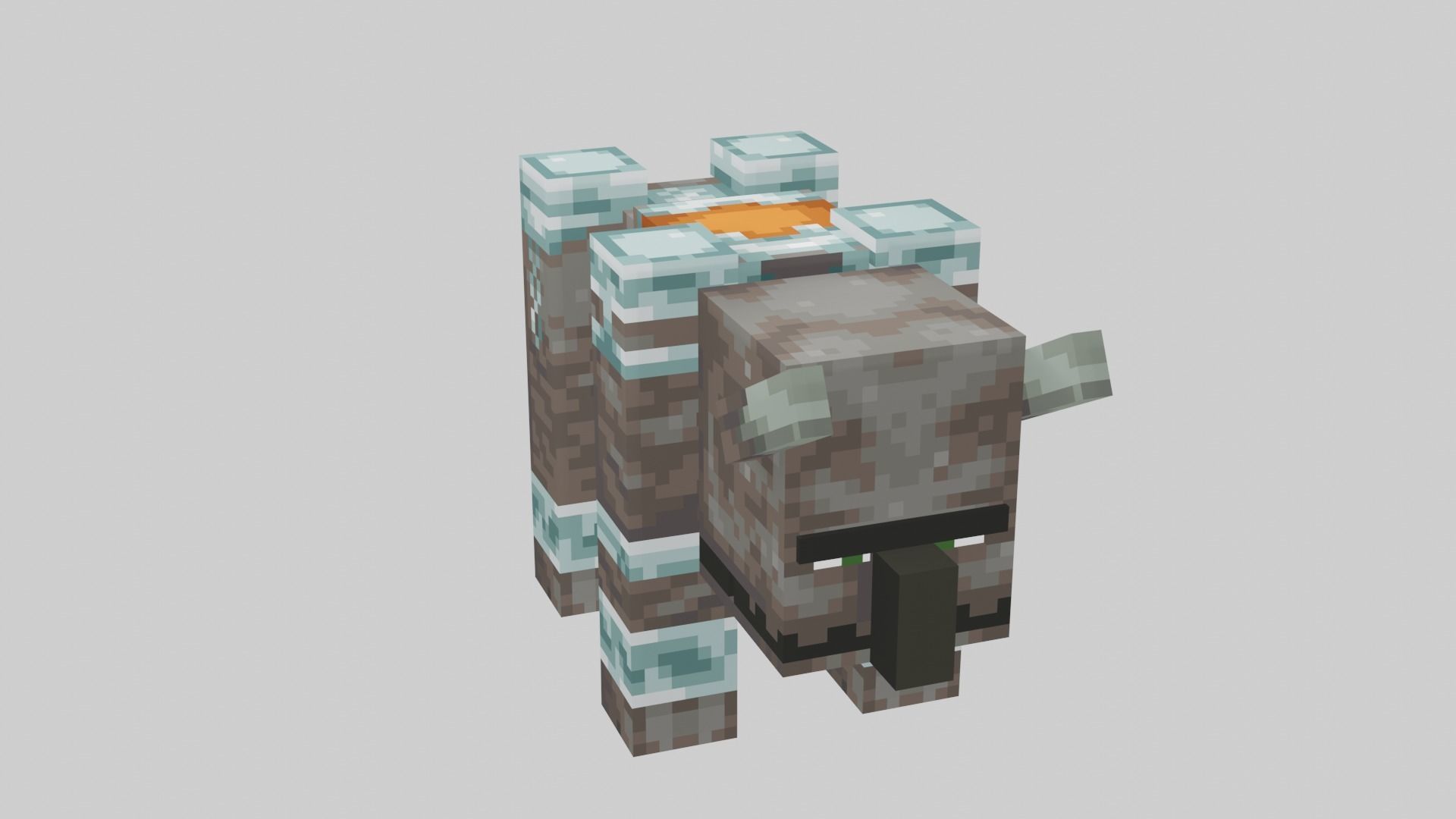 Minecraft Ravager Low-poly 3D model_25