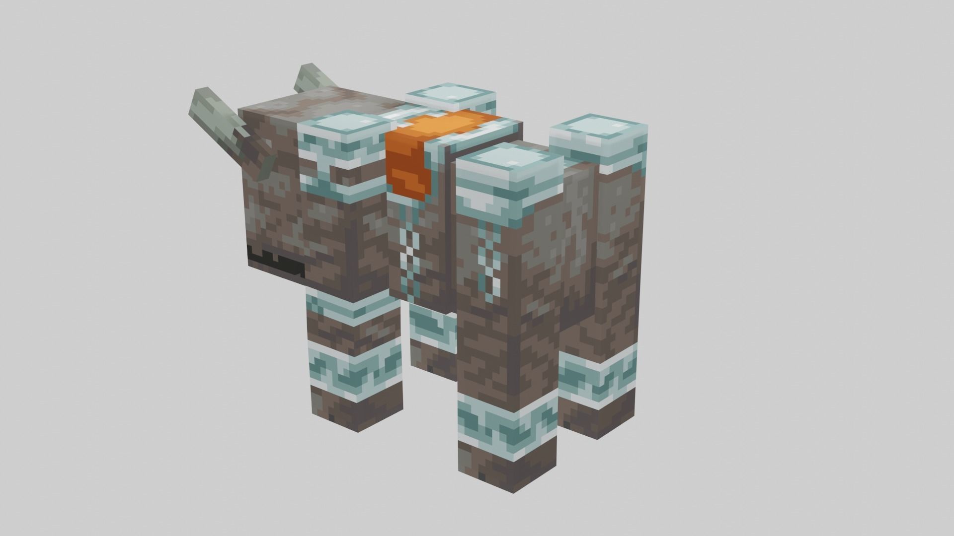 Minecraft Ravager Low-poly 3D model_29