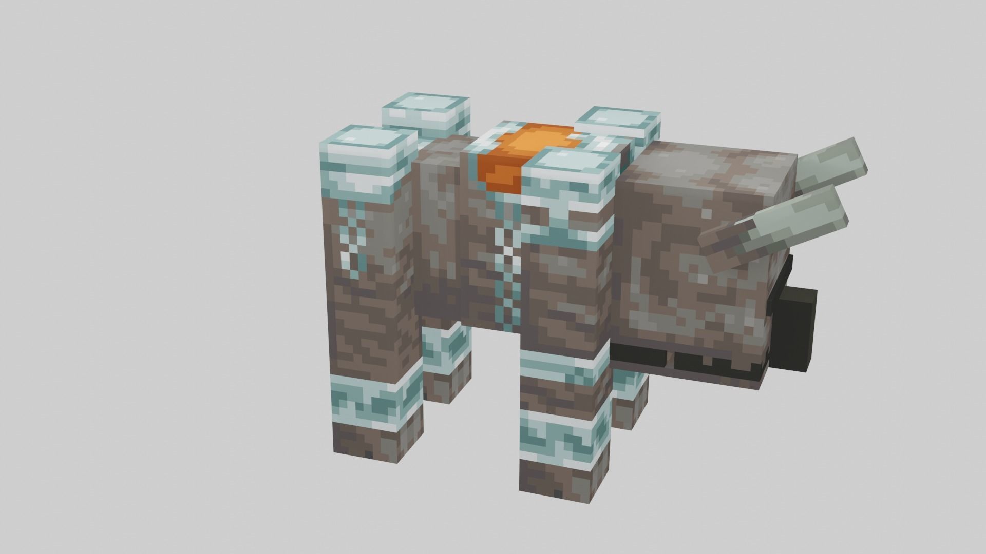Minecraft Ravager Low-poly 3D model_20