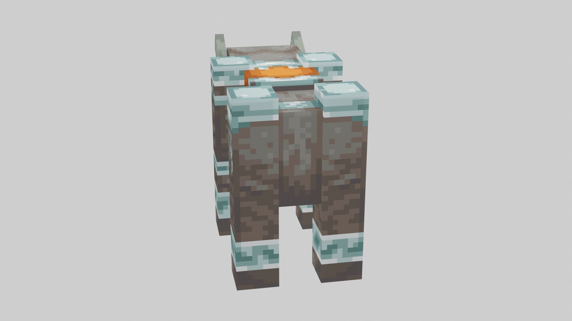 Minecraft Ravager Low-poly 3D model_39