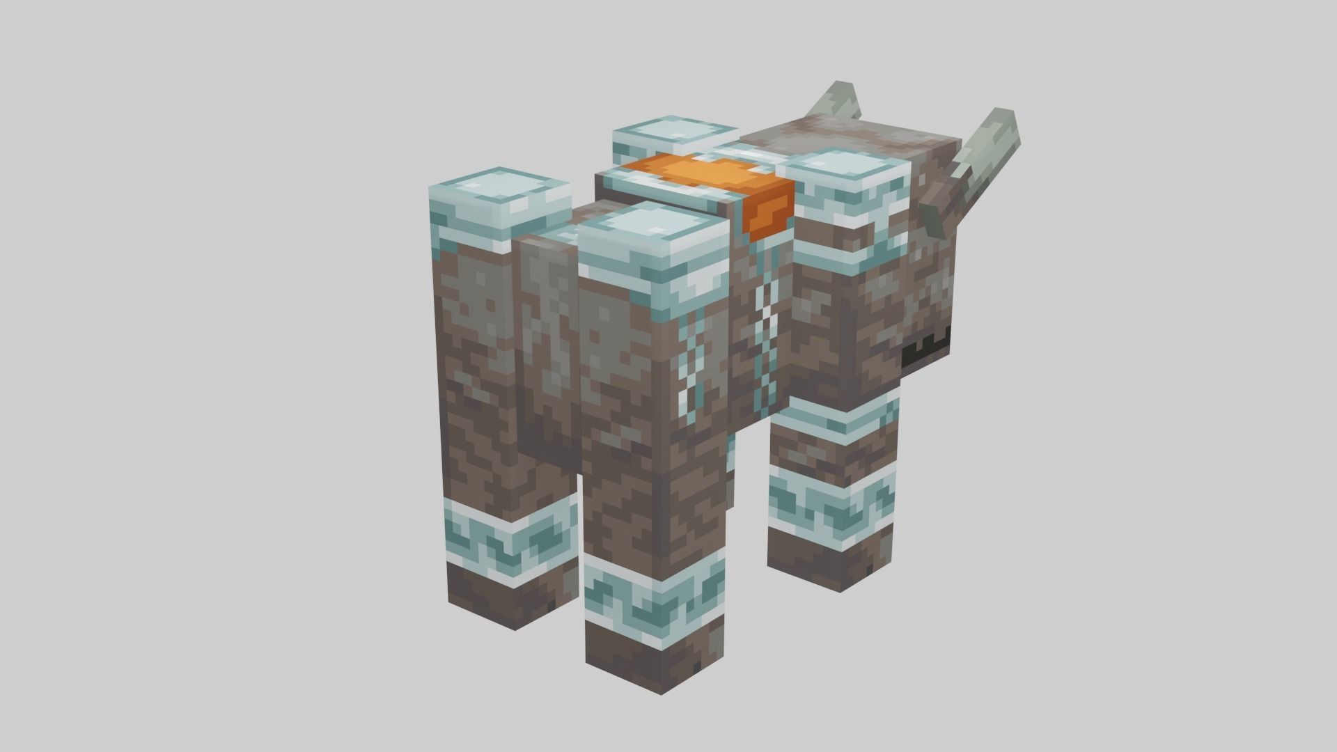 Minecraft Ravager Low-poly 3D model_13