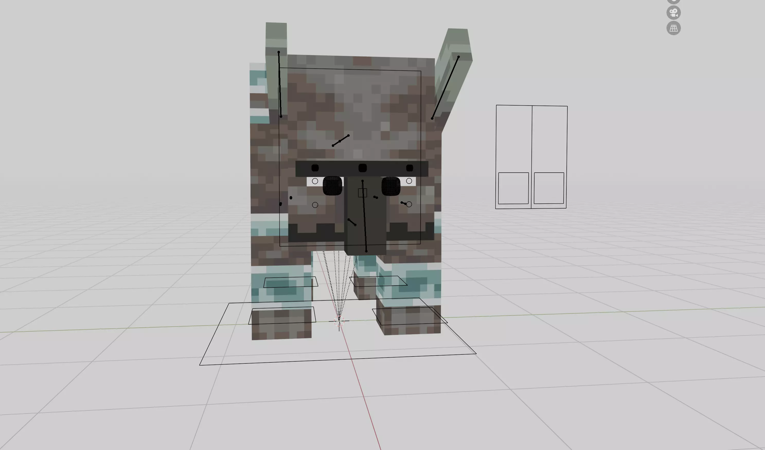 Minecraft Ravager Low-poly 3D model_0