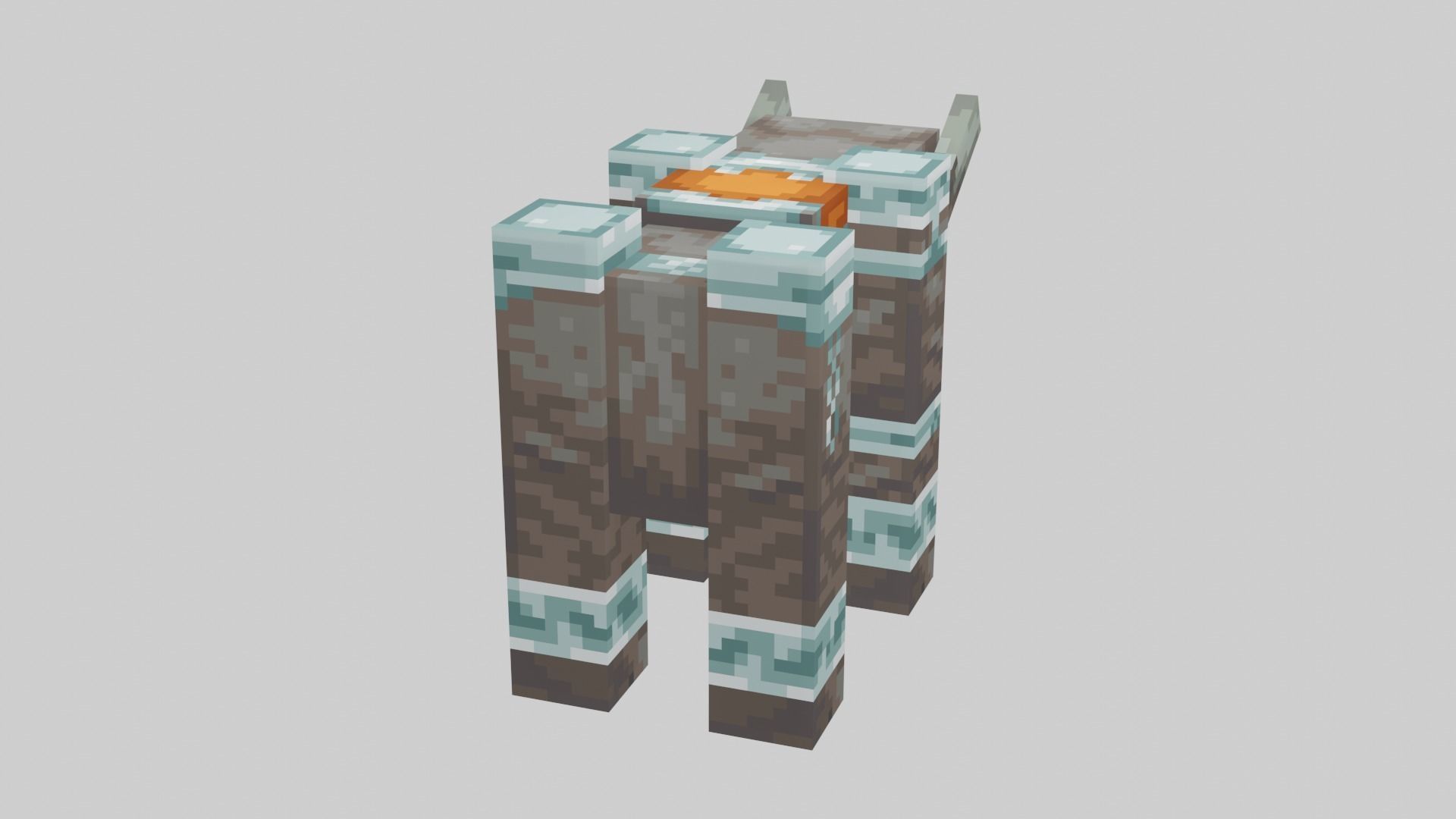 Minecraft Ravager Low-poly 3D model_11