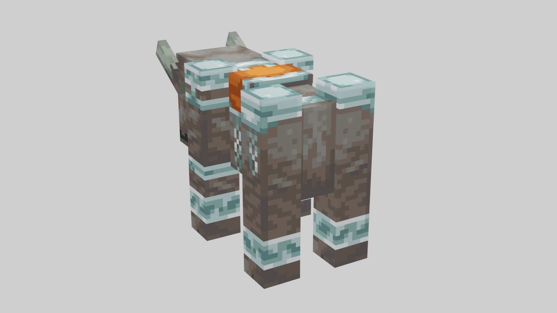 Minecraft Ravager Low-poly 3D model_37
