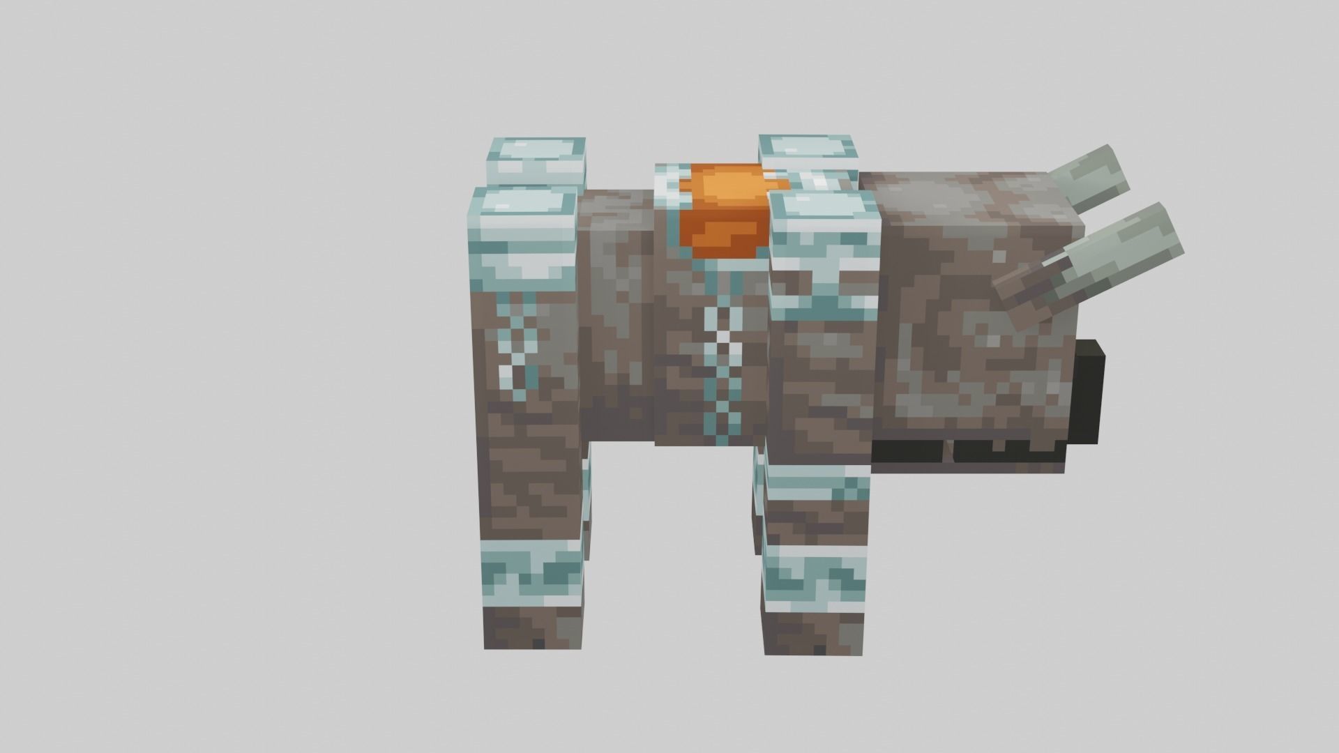 Minecraft Ravager Low-poly 3D model_18