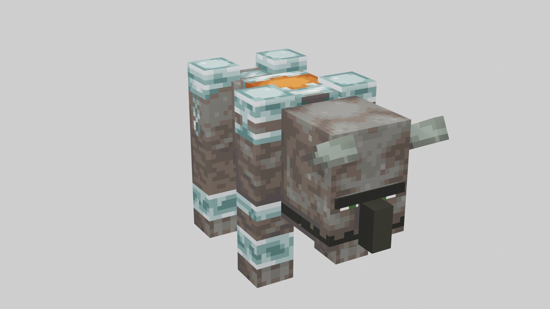 Minecraft Ravager Low-poly 3D model_24
