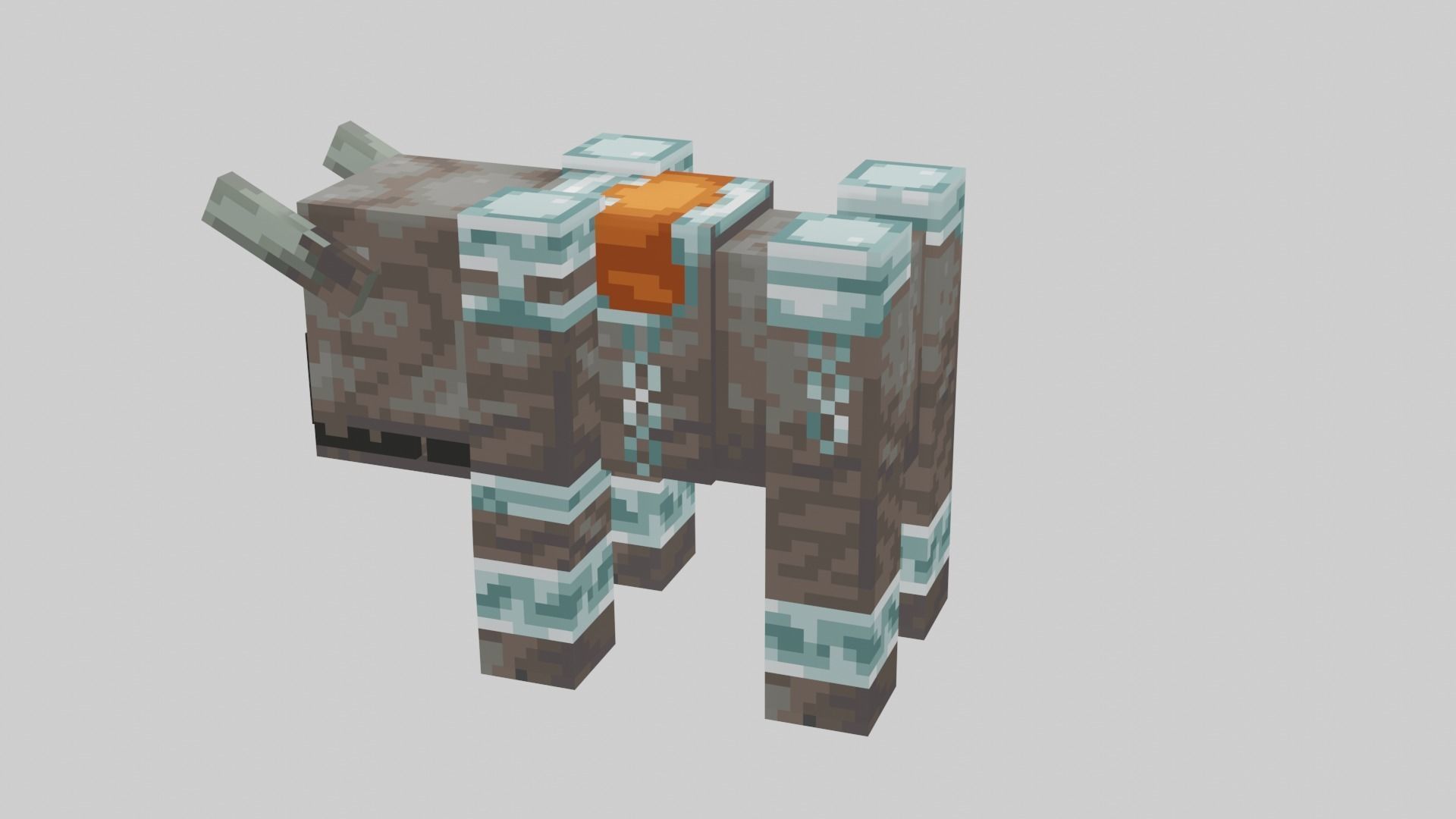 Minecraft Ravager Low-poly 3D model_10