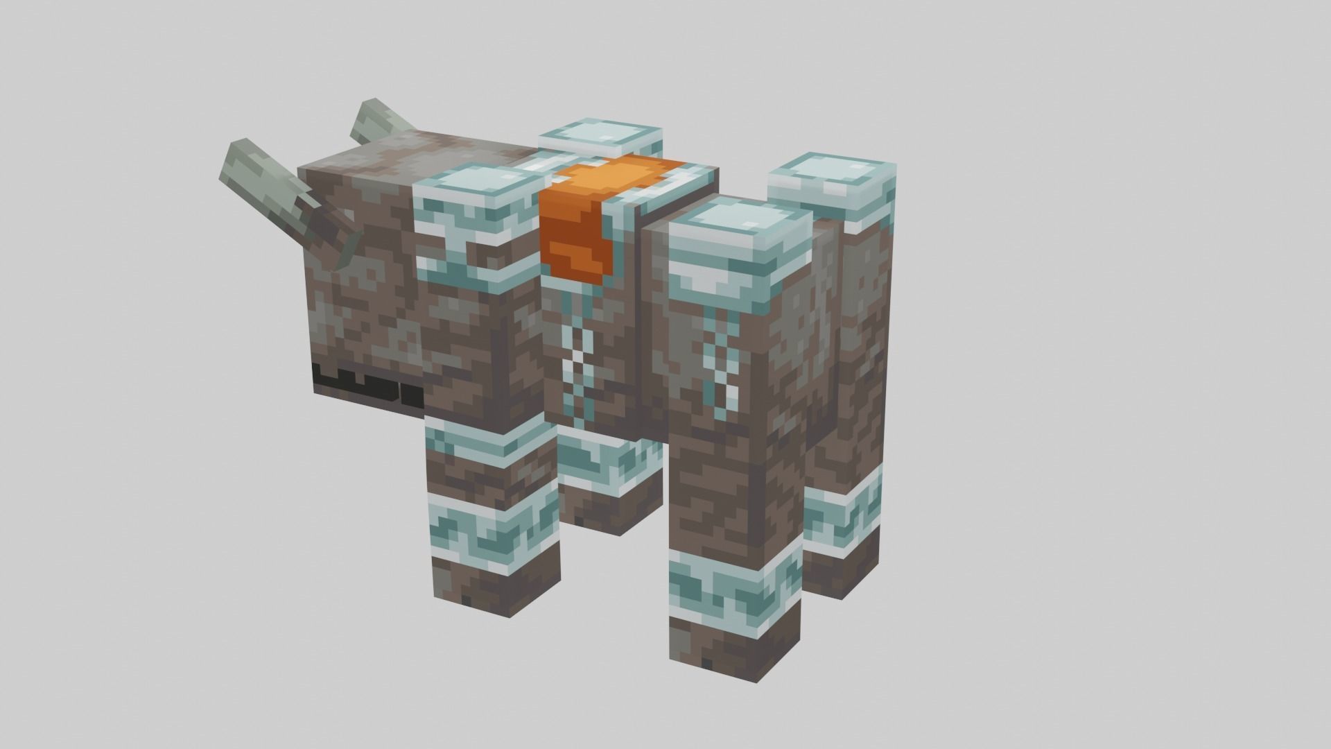 Minecraft Ravager Low-poly 3D model_21