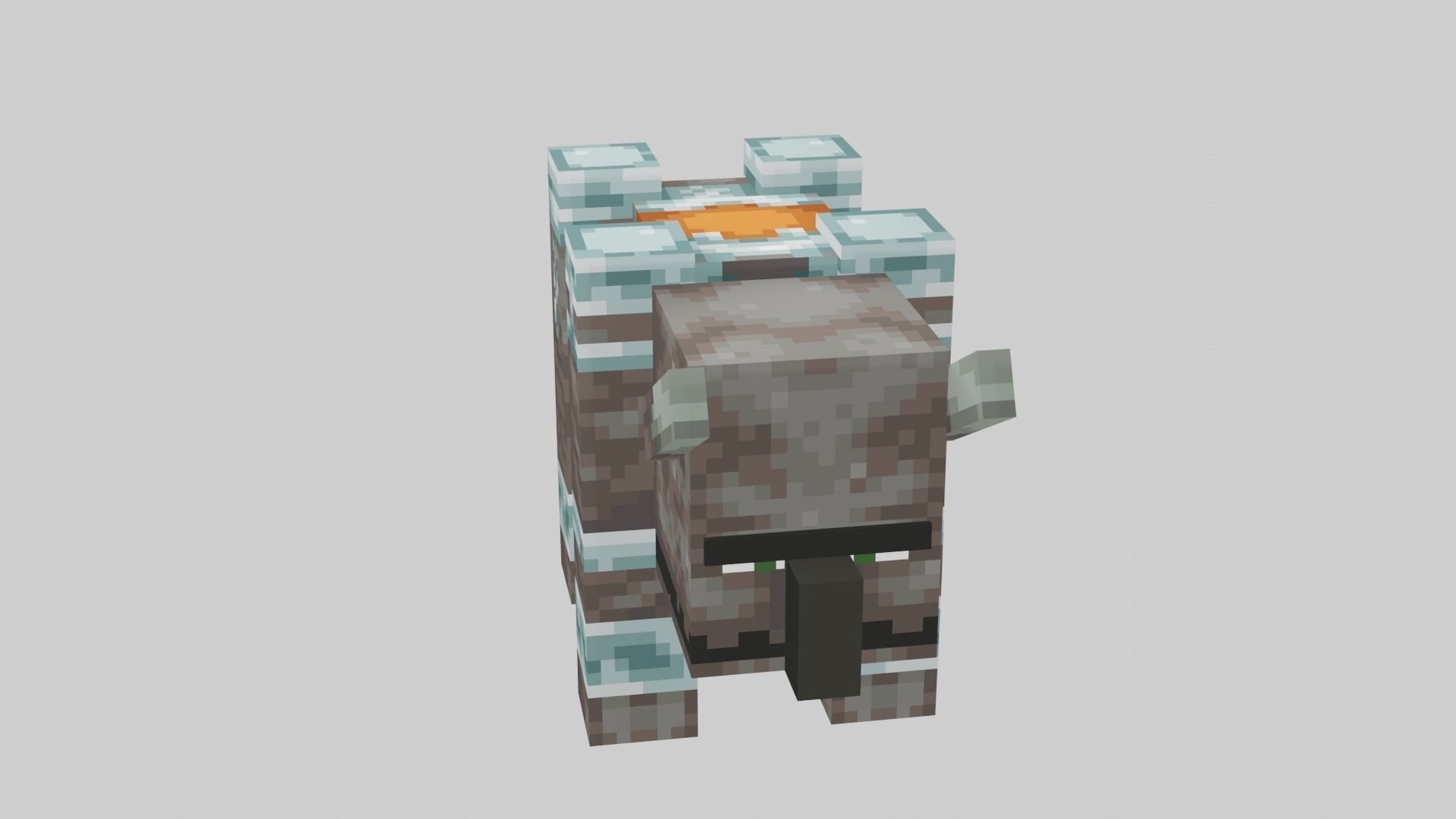 Minecraft Ravager Low-poly 3D model_26
